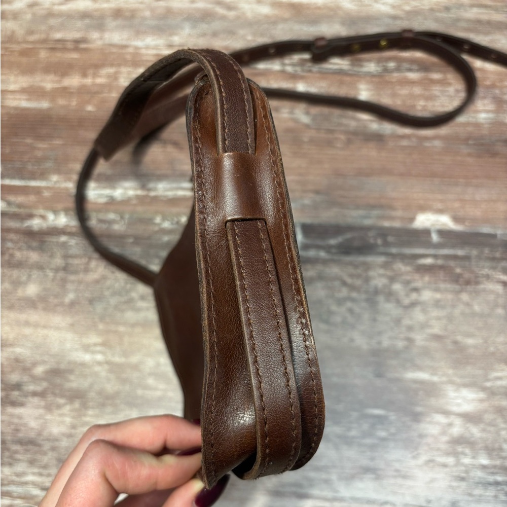 Madewell | VGUC Brown Leather Simple Crossbody Bag Leather Classic Chic Suede - Picture 5 of 13